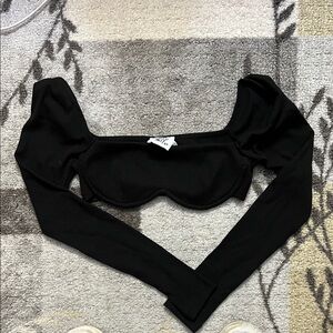 Princess Polly Becca Long Sleeve Crop Top